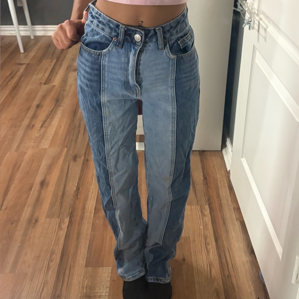 Two-Tone Blue Jeans